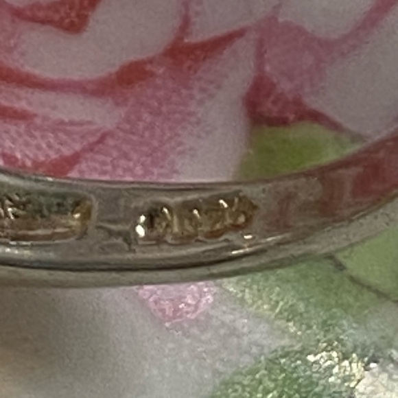 Vintage Sterling Marcasite Faux Pearl Ring - Picture 5 of 5